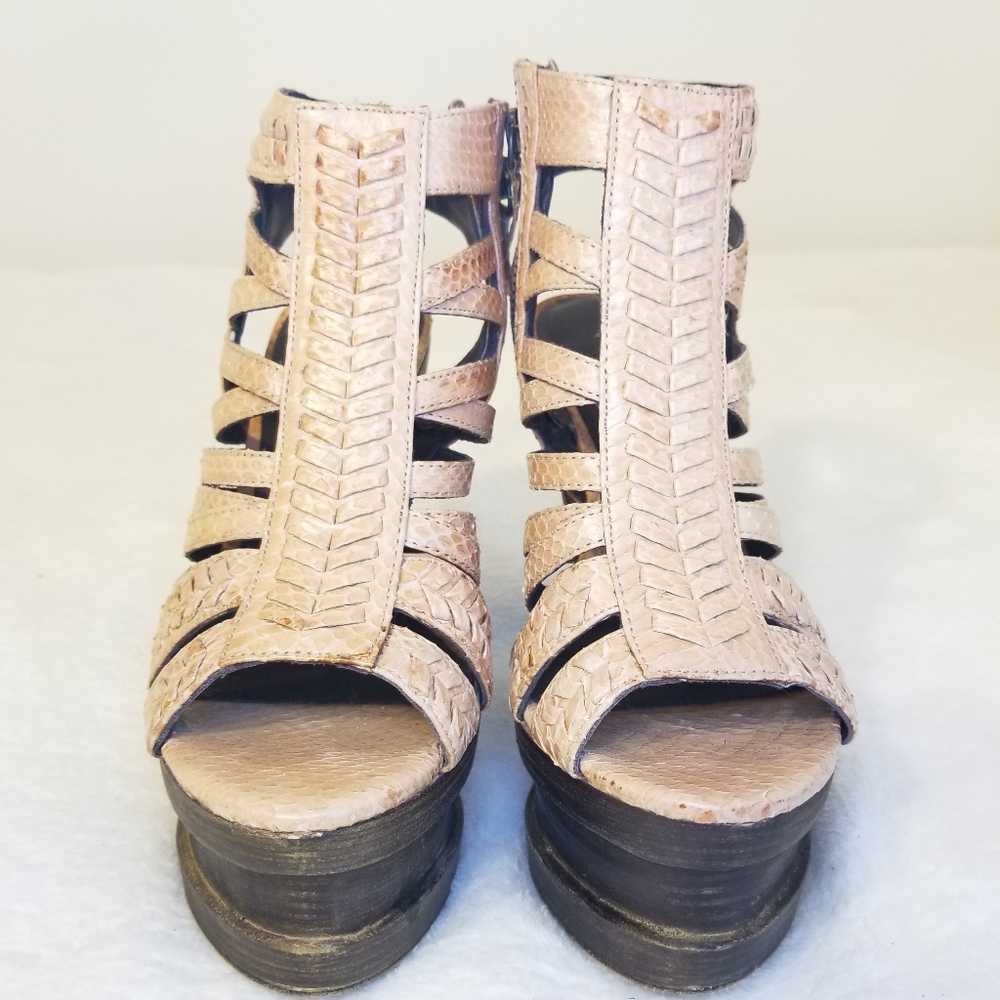 Elizabeth & James Gladiator Platform Heels - Picture 2 of 6